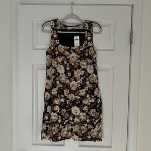 Abercrombie Linen Blend Wide Strap Mini Dress